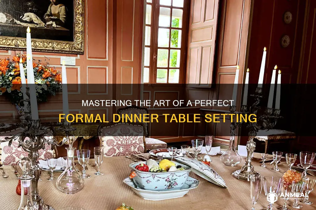 how to set a formal dinner setting