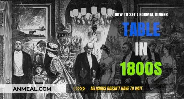 Elegant 1800s Formal Dinner Table Setting: A Step-by-Step Guide