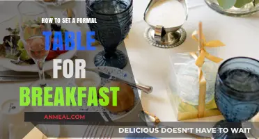Mastering the Art of Setting a Formal Breakfast Table