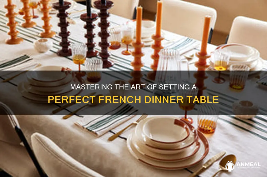 how to set a french dinner table