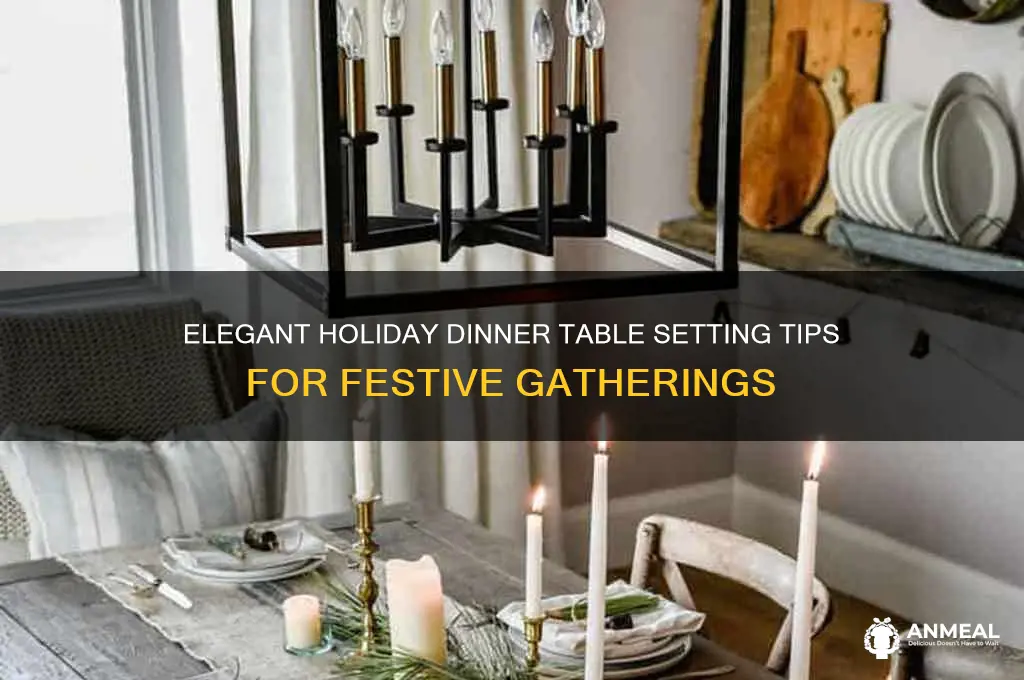 how to set a holiday dinner table