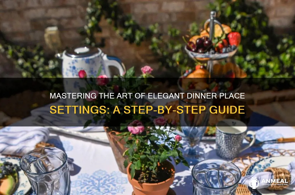how to set a place setting for dinner