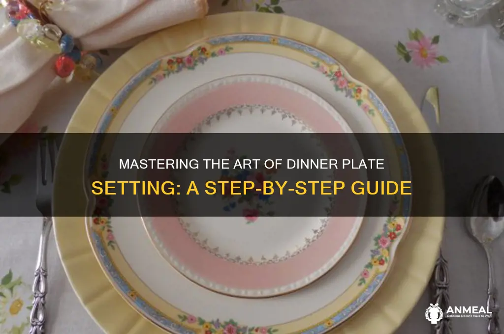 how to set a plate for dinner