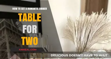 Create an Intimate Evening: Romantic Dinner Table Setting for Two