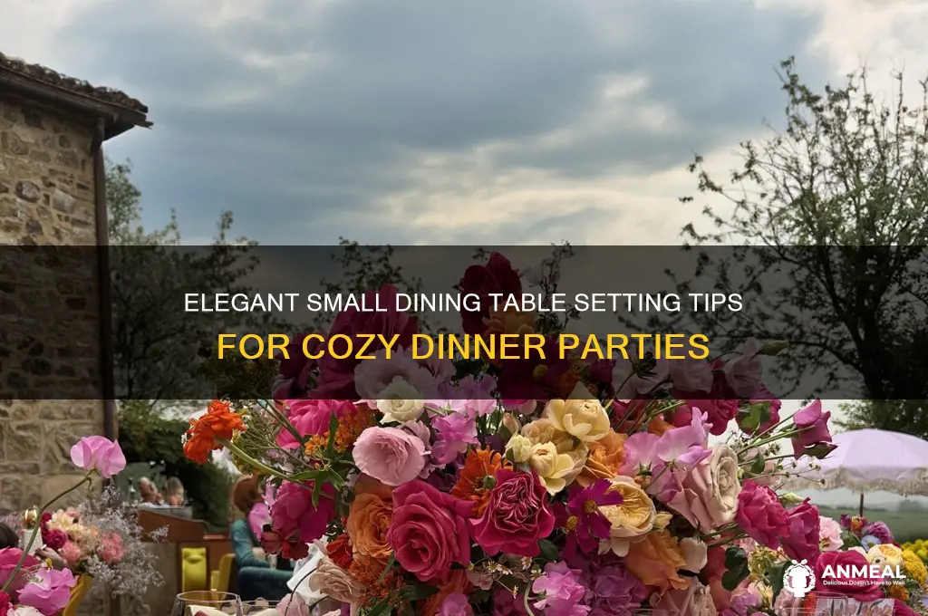 how to set a small dining table for dinner