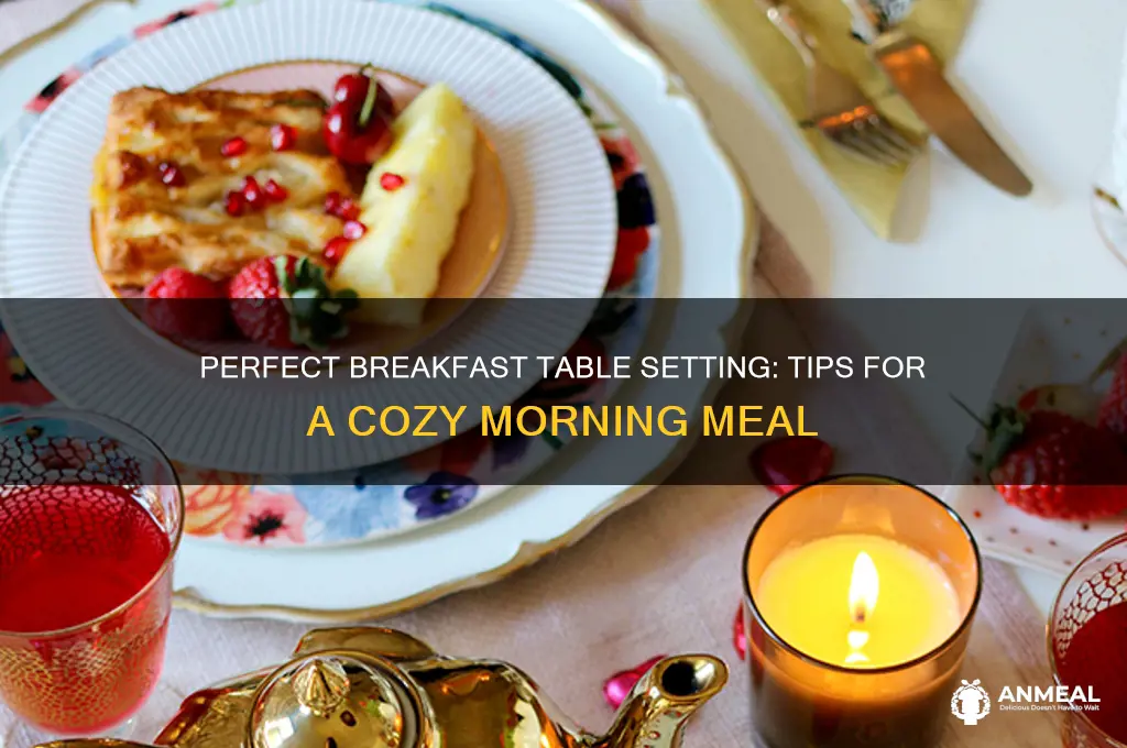 how to set a tabel for breakfast