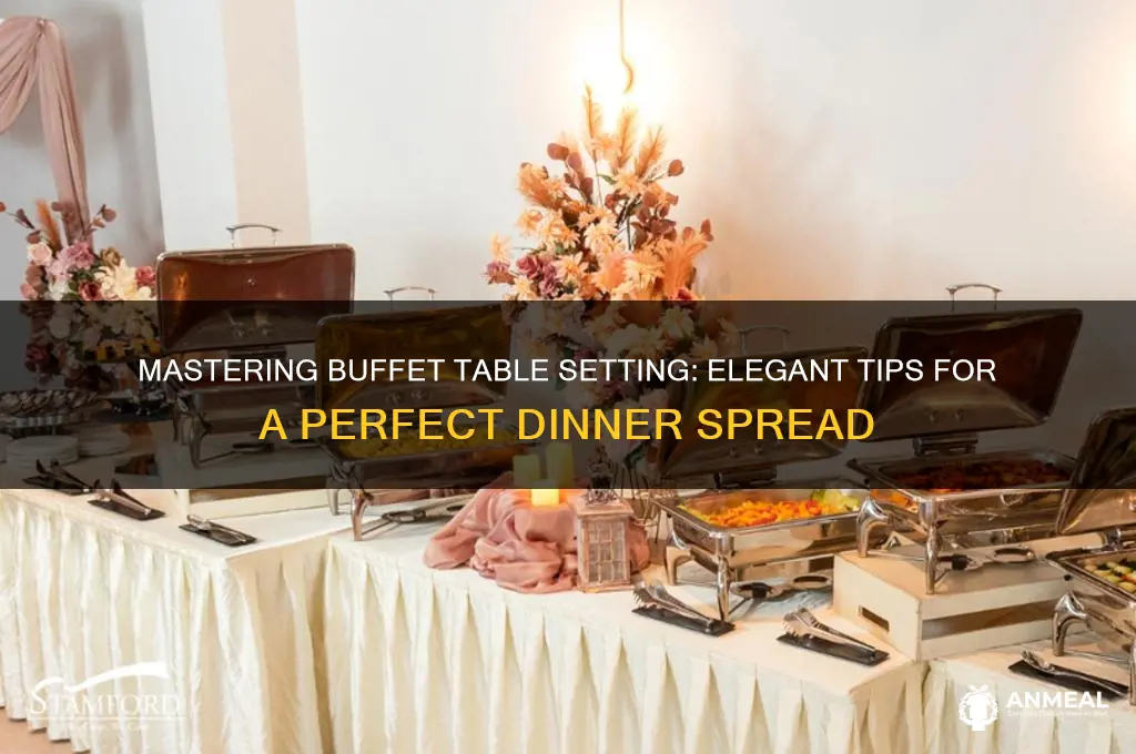 how to set a table for a buffet dinner