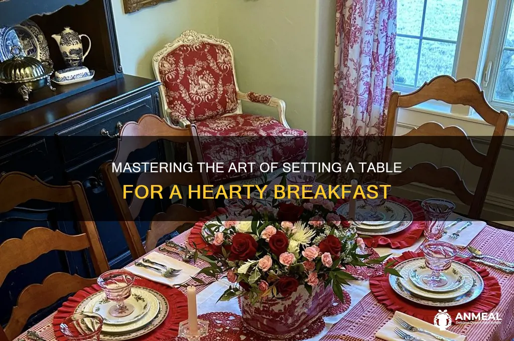 how to set a table for a heavy breakfast