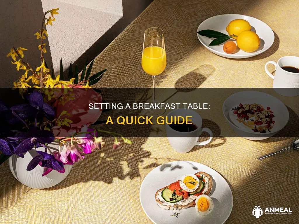how to set a table for breakfast