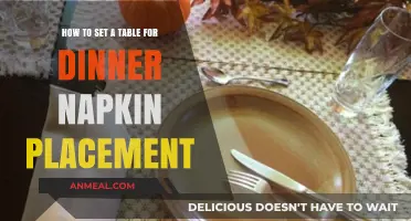Mastering Dinner Napkin Placement: A Guide to Elegant Table Setting