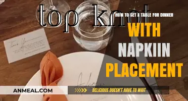 Elegant Table Setting Guide: Mastering Napkin Placement for Dinner