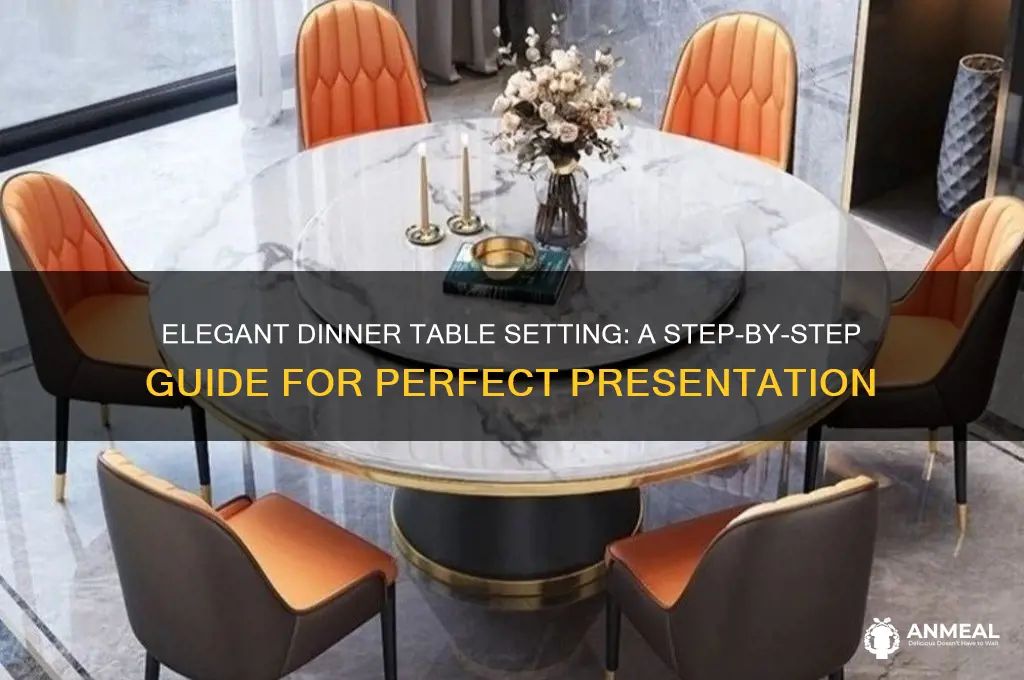 how to set a table for dinner