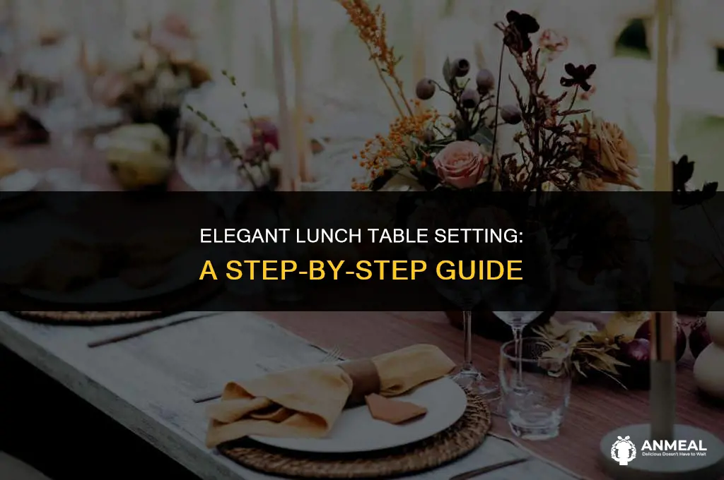 how to set a table for lunch