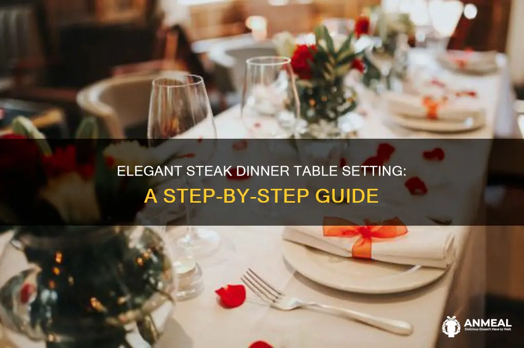 how to set a table for steak dinner