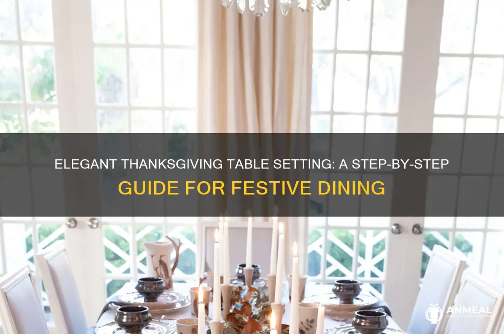 how to set a table for thanks giving dinner