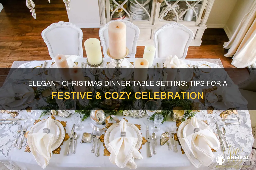 how to set a xmas dinner table