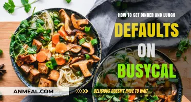 Simplify Scheduling: Set Lunch & Dinner Defaults in BusyCal Easily