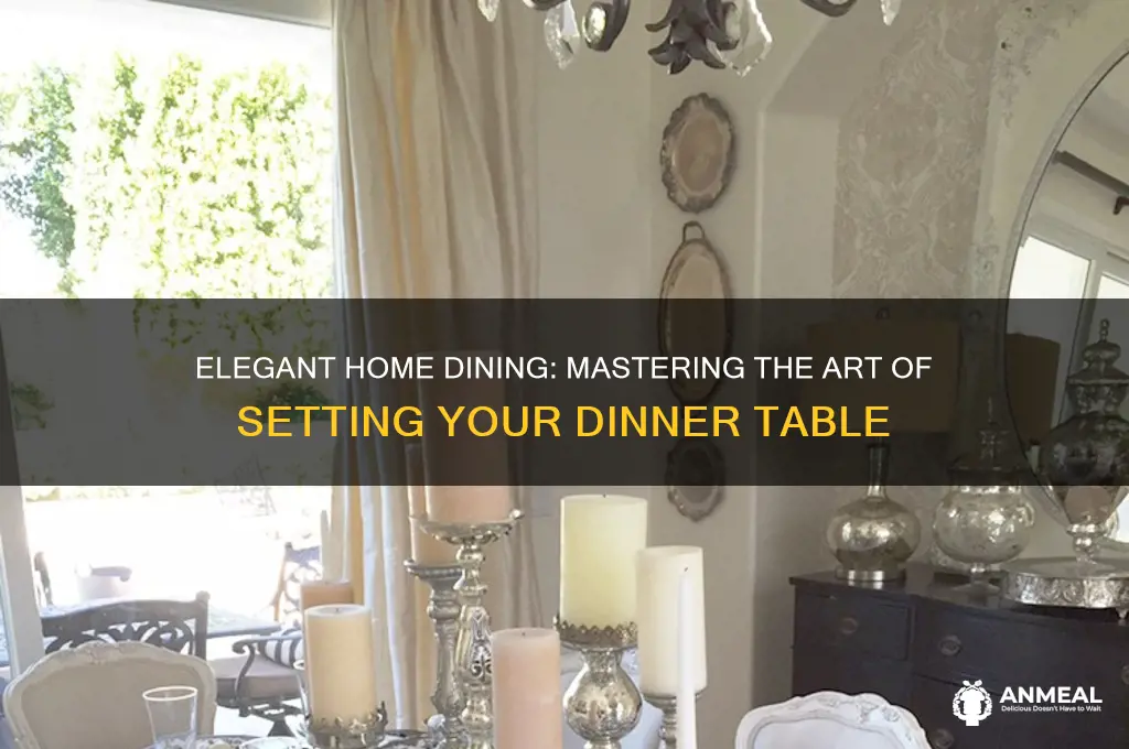 how to set dinner table at home
