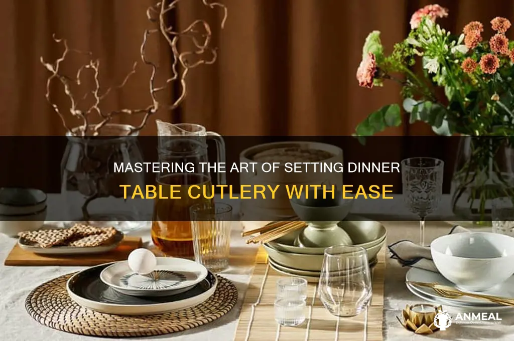 how to set dinner table cutlery