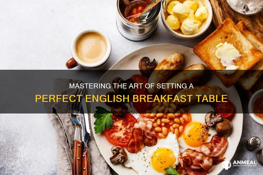 how to set english breakfast table