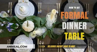 Mastering the Art of Setting a Formal Dinner Table