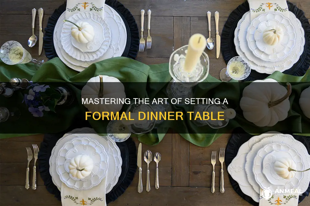 how to set formal dinner table