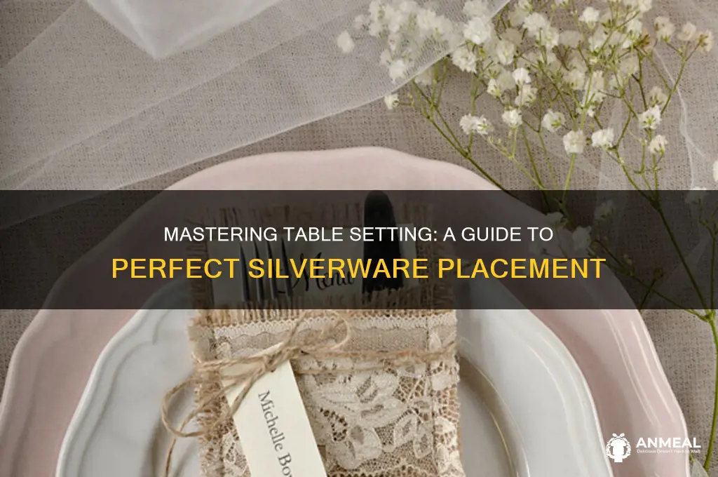 how to set the silverware at a table for dinner