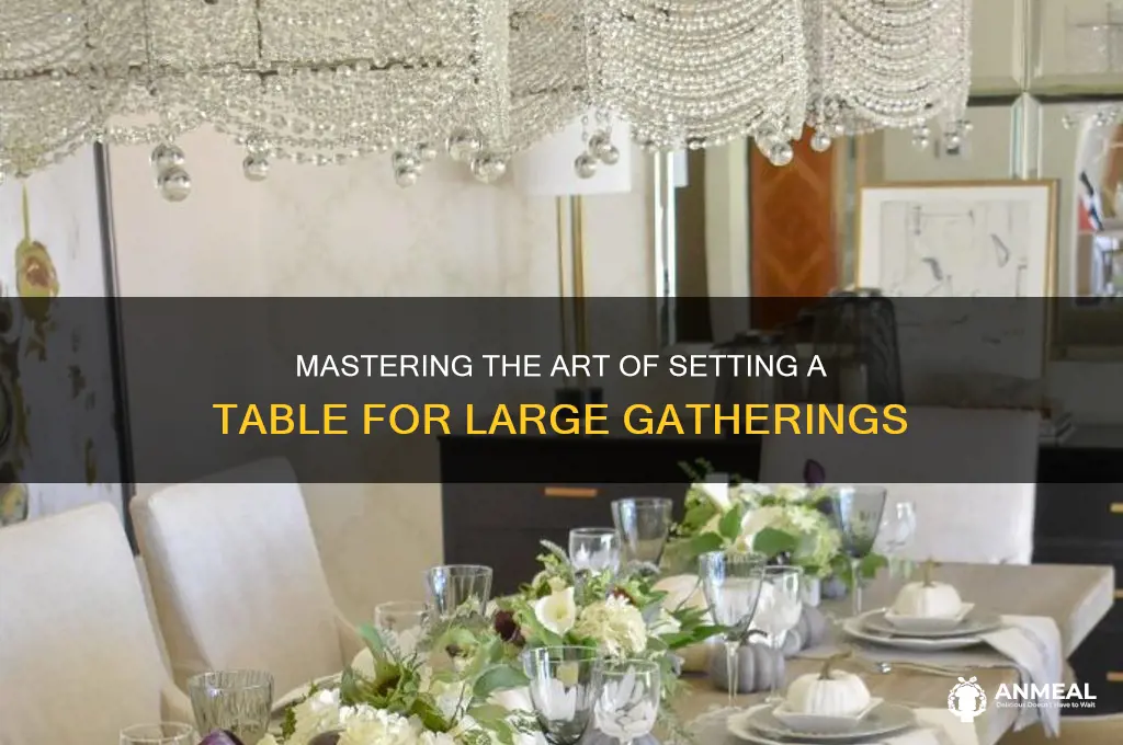 how to set the table for a huge dinner