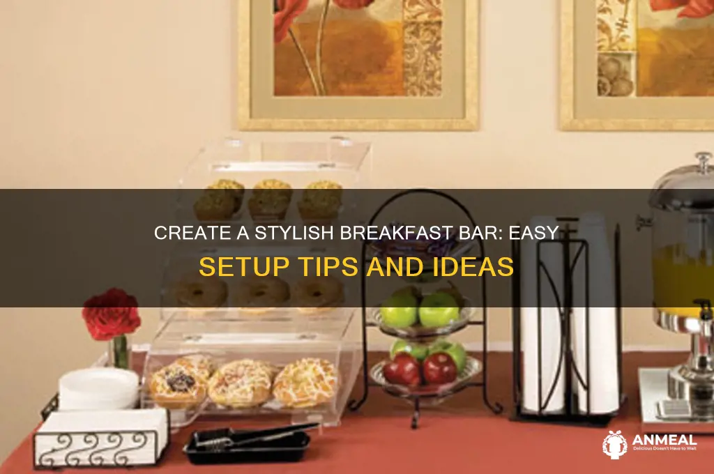 how to set up a breakfast bar