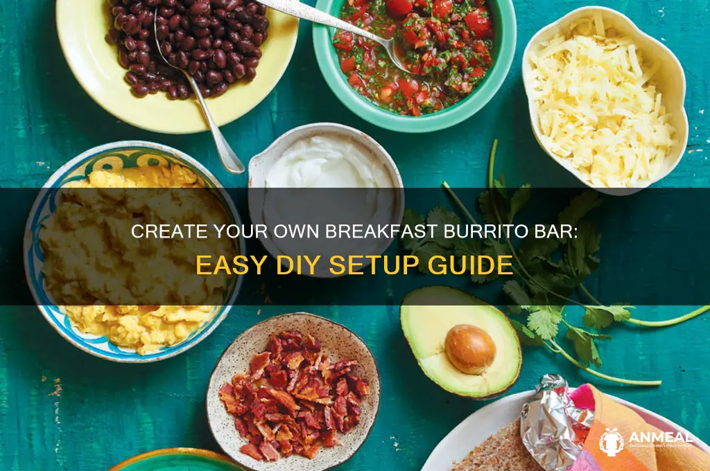 how to set up a breakfast burrito bar