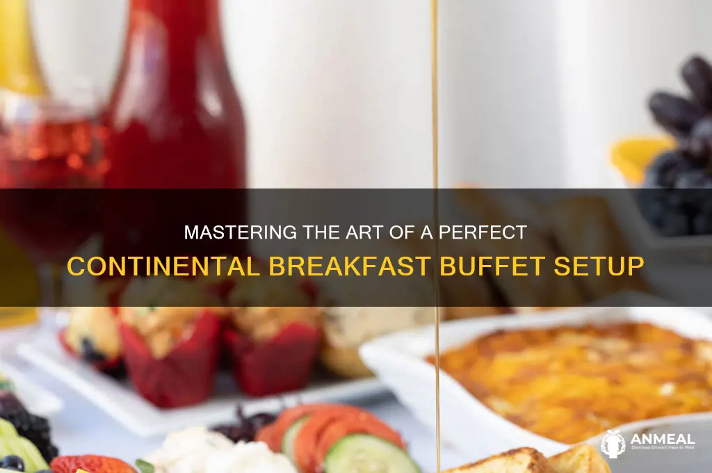 how to set up a continental breakfast buffet