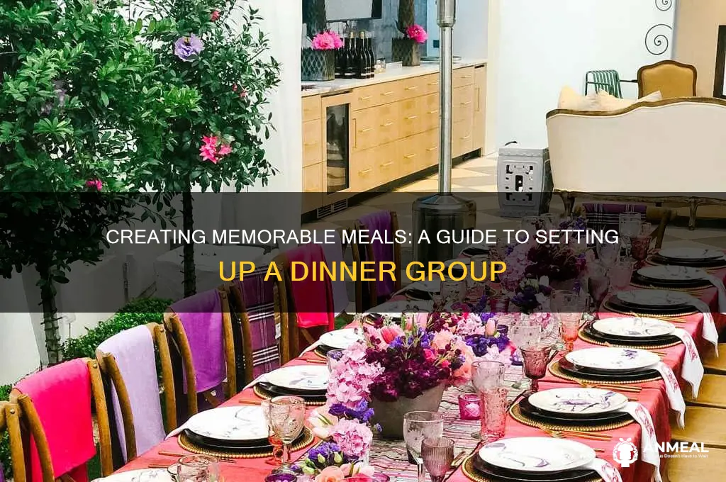 how to set up a dinner group