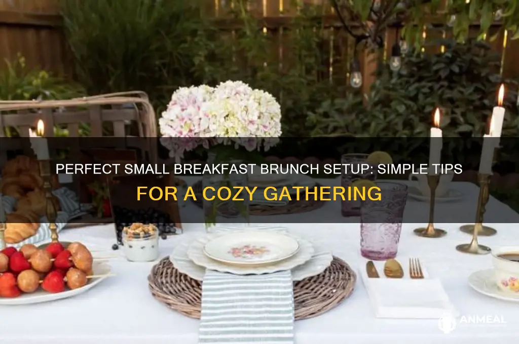how to set up a small breakfast brunch