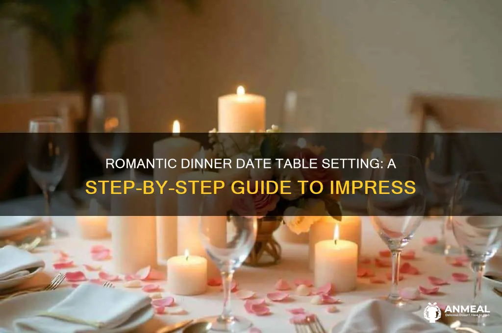 how to set up a table for a dinner date