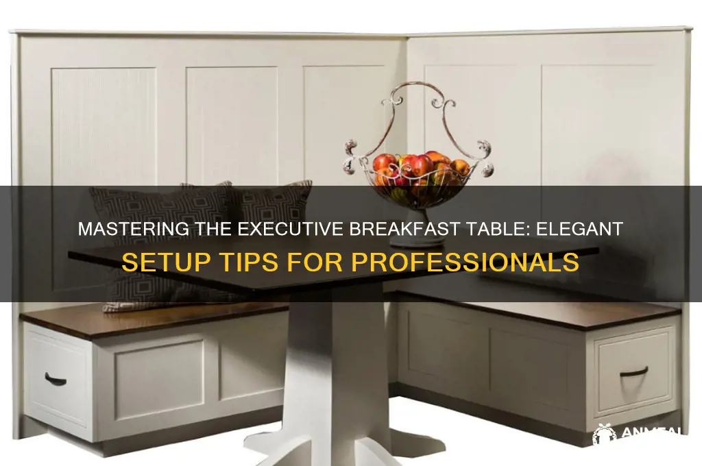 how to set up an executive breakfast table