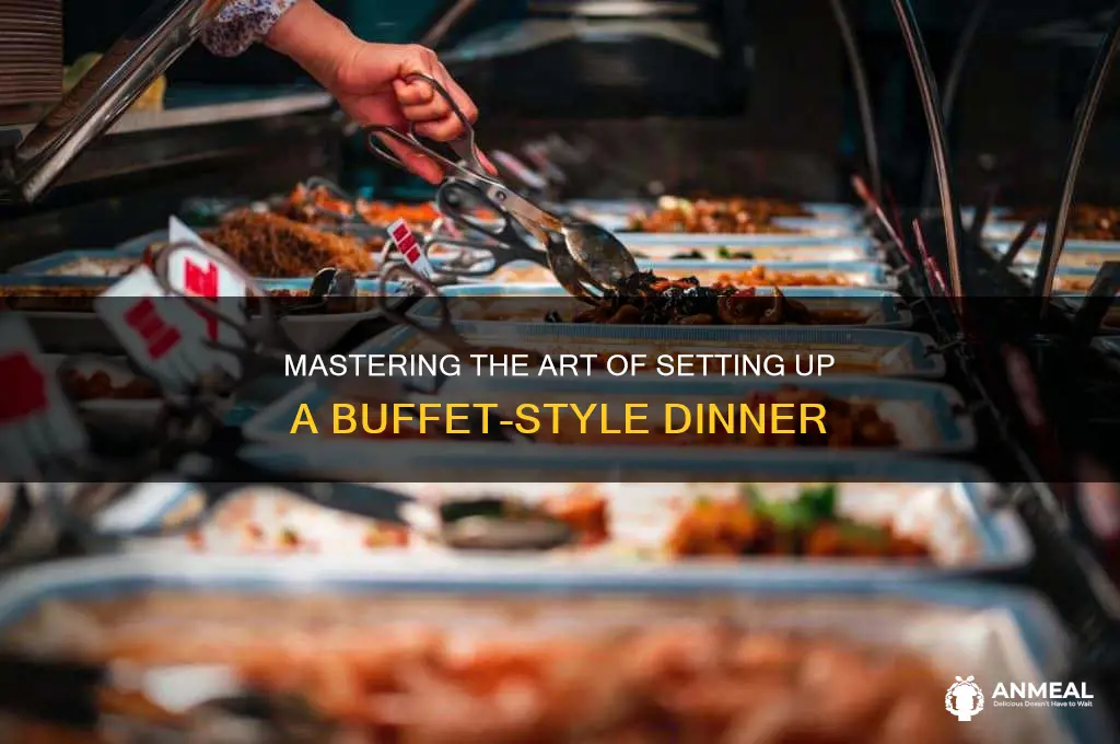 how to set up buffet style dinner