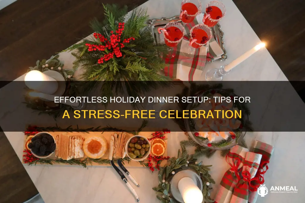 how to set up dinner for the holidays