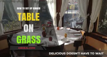 Elegant Outdoor Dining: Tips for Setting Up a Dinner Table on Grass