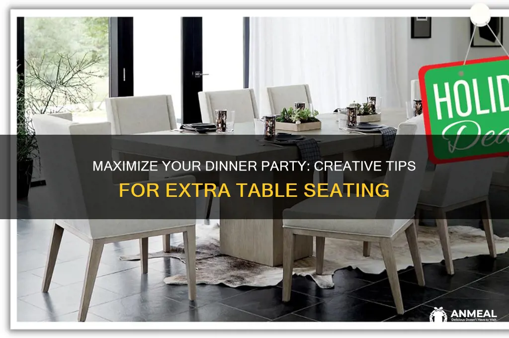 how to set up dinner table with extra seating