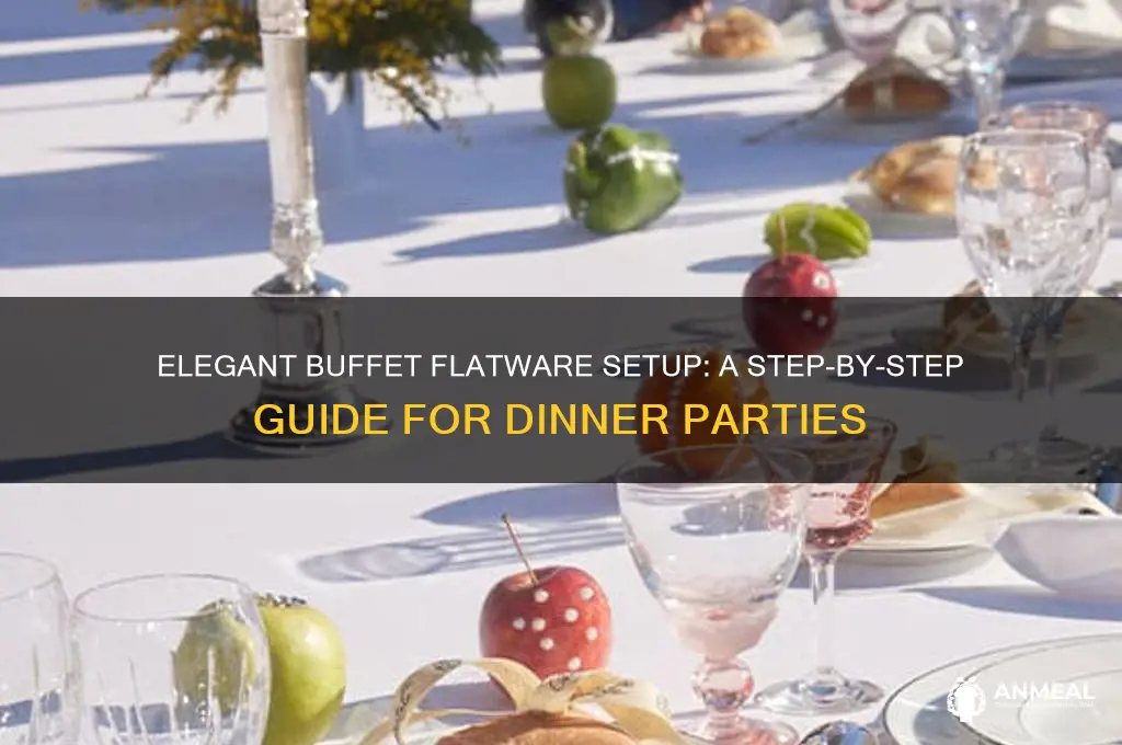 how to set up flatware for a buffet dinner party