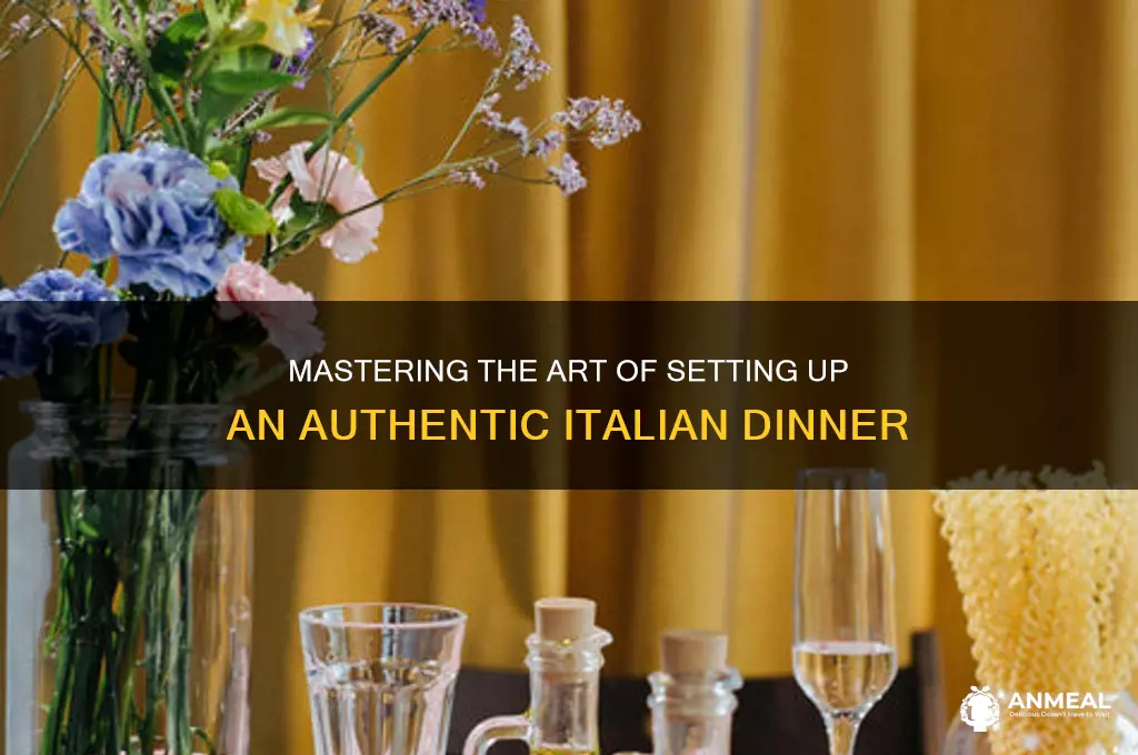how to set up itallian dinner