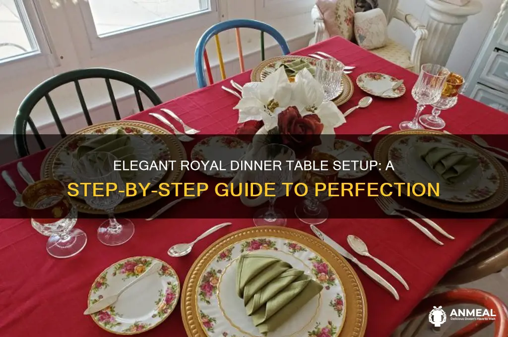 how to set up royal dinner table