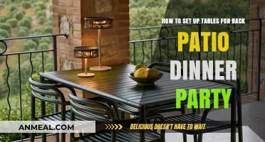 Elegant Back Patio Dinner Party: Table Setup Tips and Ideas