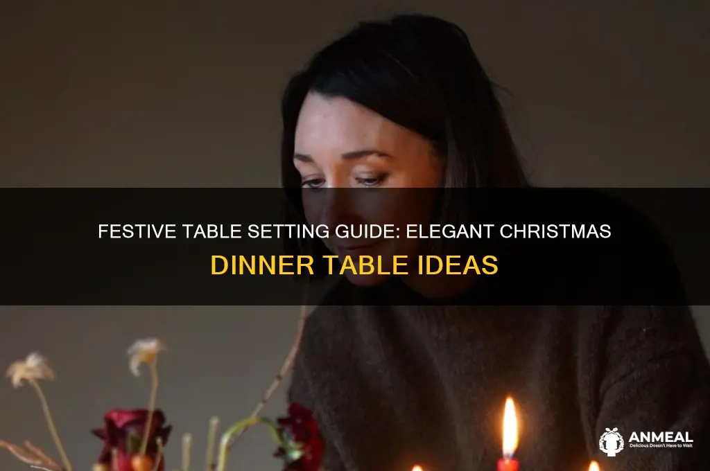 how to set xmas dinner table