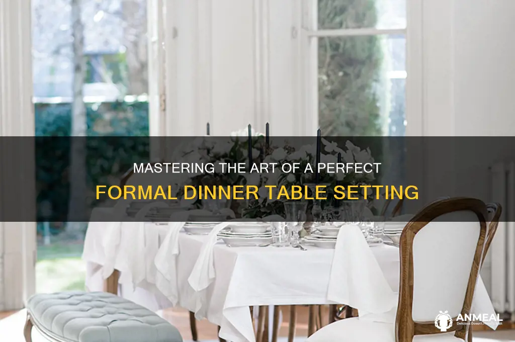 how to setformal dinner setting