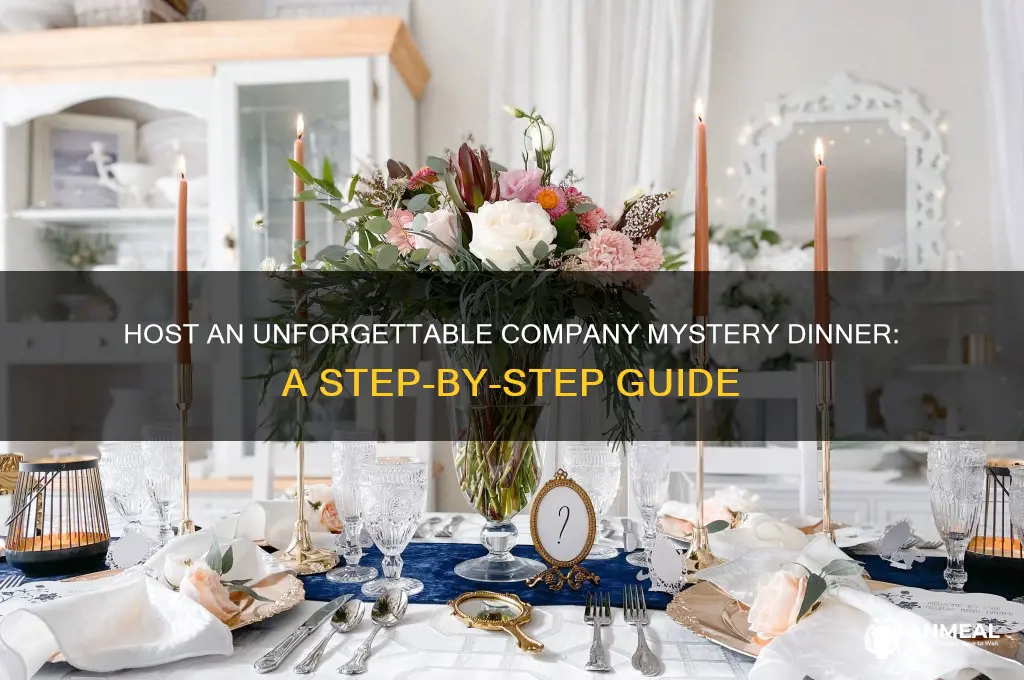 how to setup a company mystery dinner