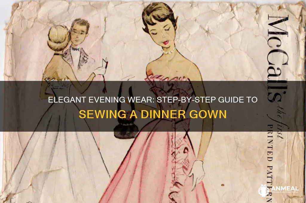how to sew a dinner gown