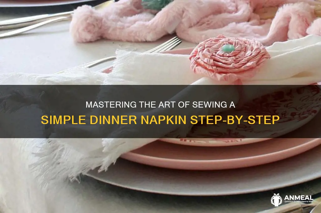 how to sew a simple dinner
