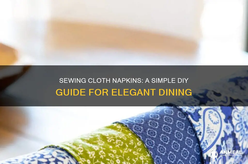 how to sew cloth dinner napkins