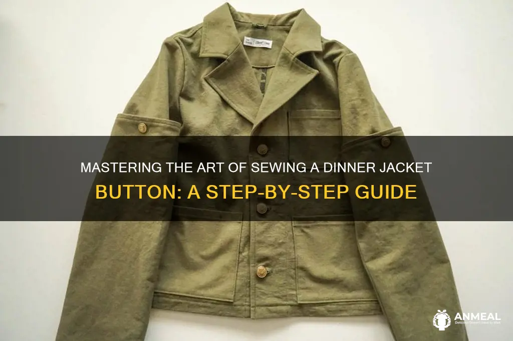how to sew dinner jacket button